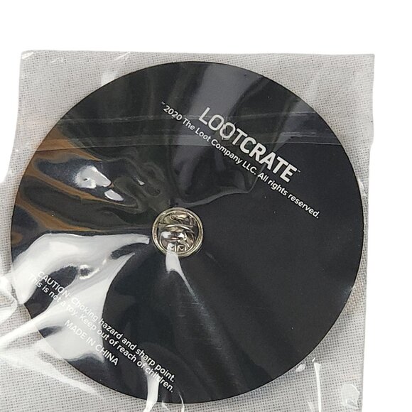 Loot Crate Play Button Eye Enamel Pin 2020 Collectible - Picture 3 of 3